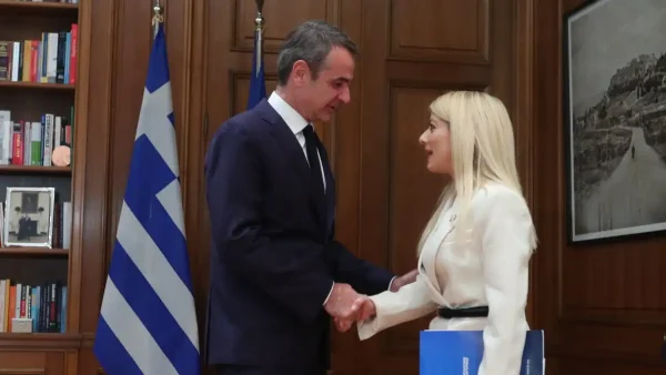Συνάντηση Μητσοτάκη με την Αννίτα Δημητρίου: Αποδείξαμε ότι μπορούμε ως Ευρώπη να αντιμετωπίζουμε ζητήματα κυριαρχίας
