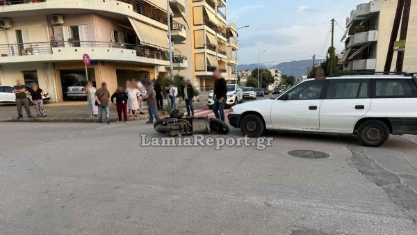 Λαμία: Τροχαίο με μηχανάκι σε διασταύρωση «καρμανιόλα» - Δείτε εικόνες