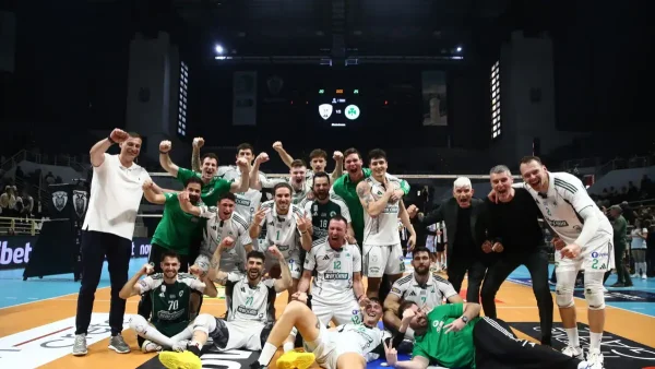 ΠΑΟΚ – Παναθηναϊκός 1-3: Το «τριφύλλι» έκανε το μπρέικ και κατέκτησε για 22η φορά τη Volley League
