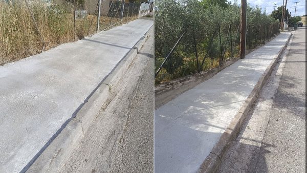 Λαμία: «Επιτέλους έπεσε τσιμέντο στα πεζοδρόμια της Άνω Νεάπολης» - Το ευχαριστώ των κατοίκων
