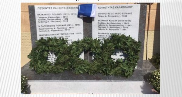Μνημόσυνο Πεσόντων και Εκτελεσθέντων Καλαποδίου του Δήμου Λοκρών