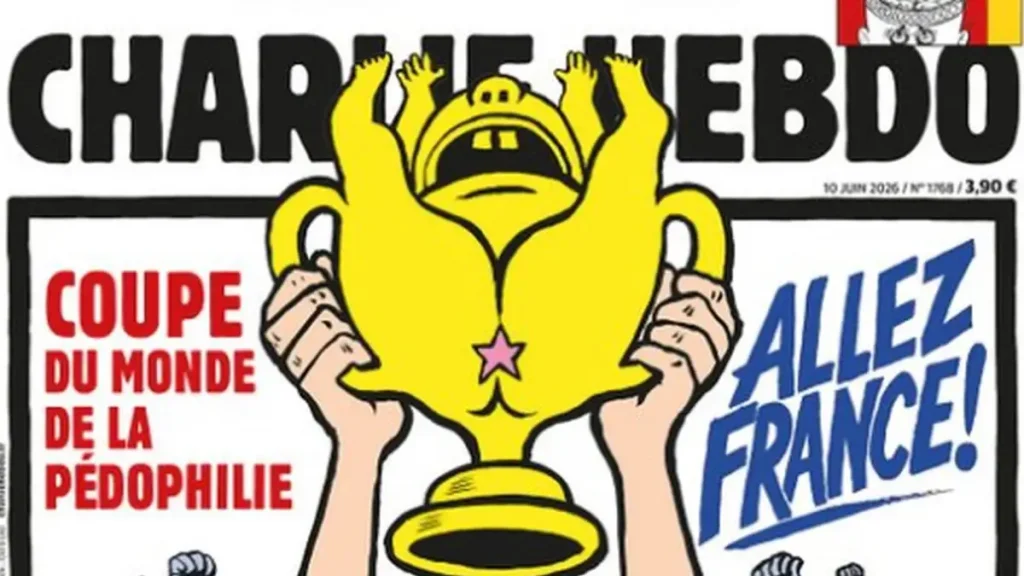 Προκλητικό εξώφυλλο του Charlie Hebdo ενόψει του Μουντιάλ 2026 μετά τη δολοφονία της 11χρονης Lyhanna: «Γαλλία ολέ, για το Μουντιάλ της παιδοφιλίας»