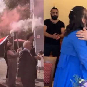Ελληνοτουρκικός γάμος με σημαίες και καπνογόνα στη Γερμανία (ΒΙΝΤΕΟ)