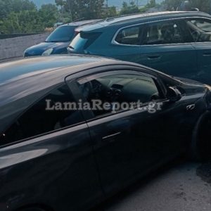 Λαμία: Καραμπόλα τριών αυτοκινήτων (ΦΩΤΟ)