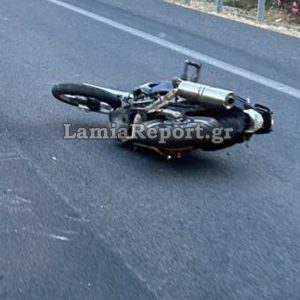 Φθιώτιδα: Τροχαίο με εκτροπή μηχανής στην εθνική οδό - Έκλεισε για λίγο η μία λωρίδα κυκλοφορίας