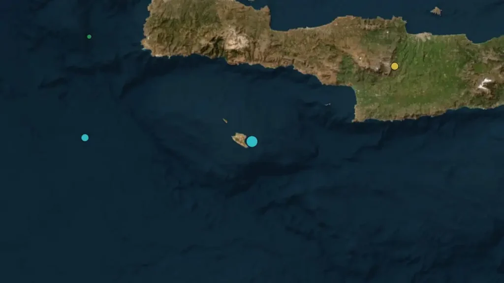 Σεισμός στην Γαύδο μεγέθους 4,6 Ρίχτερ