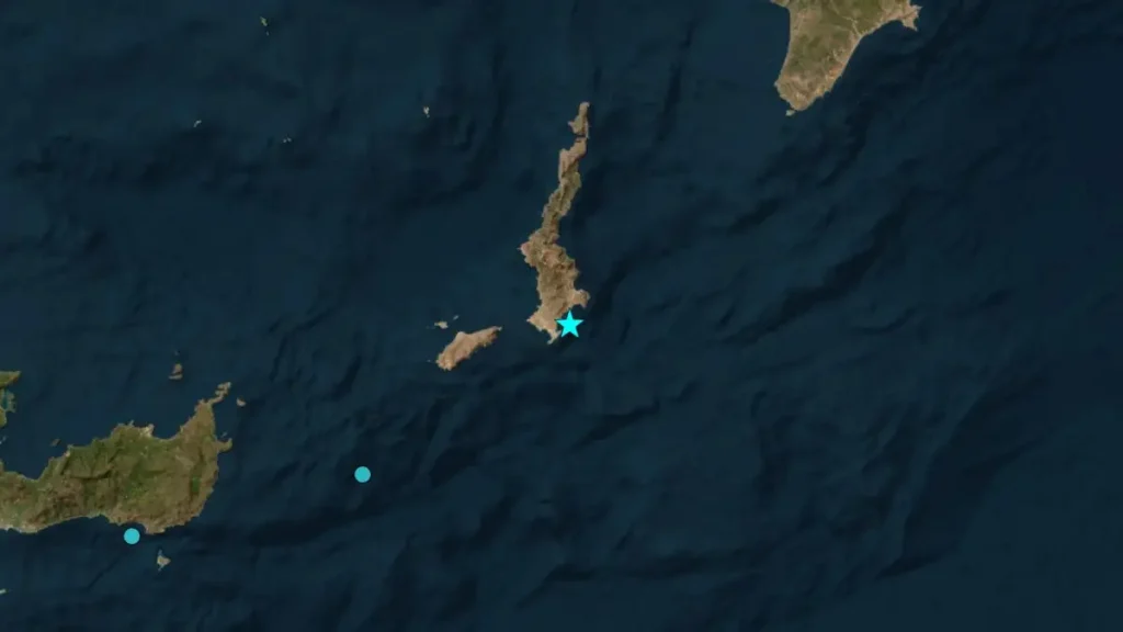 Σεισμός στην Κάρπαθο μεγέθους 5,1 Ρίχτερ