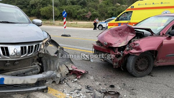 Σοβαρό τροχαίο με δύο τραυματίες στις Θερμοπύλες (ΒΙΝΤΕΟ-ΦΩΤΟ)