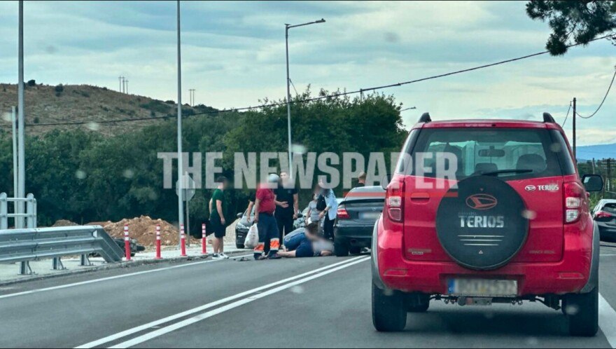 Τροχαίο με τραυματισμό δικυκλιστή στις Αλυκές Βόλου