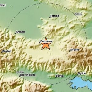 Ισχυρός σεισμός στην περιοχή του Δομοκού