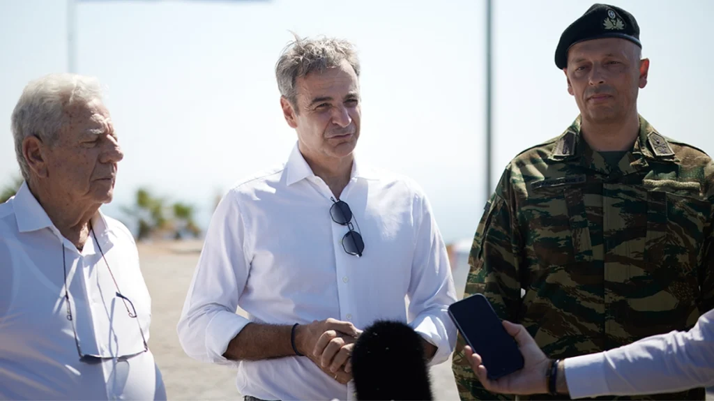 Κυριάκος Μητσοτάκης από το Αγαθονήσι: Θα εμποδίσουμε τα άθλια δίκτυα των διακινητών να φέρνουν στην Ελλάδα απελπισμένους ανθρώπους