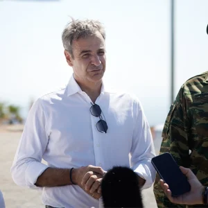 Κυριάκος Μητσοτάκης από το Αγαθονήσι: Θα εμποδίσουμε τα άθλια δίκτυα των διακινητών να φέρνουν στην Ελλάδα απελπισμένους ανθρώπους