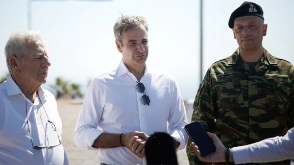 Κυριάκος Μητσοτάκης από το Αγαθονήσι: Θα εμποδίσουμε τα άθλια δίκτυα των διακινητών να φέρνουν στην Ελλάδα απελπισμένους ανθρώπους
