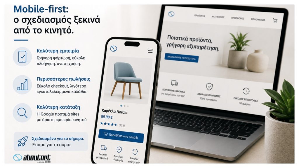 Mobile-first: γιατί το κινητό άλλαξε τους κανόνες για κάθε site και eshop