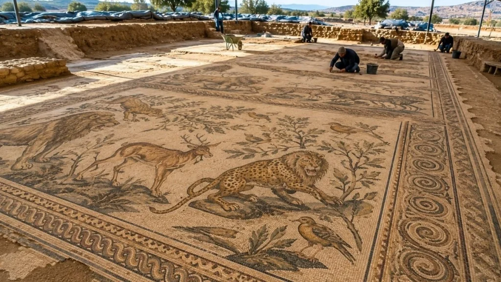 Φοβερή ανακάλυψη στην Τουρκία: Αγρότης βρήκε ρωμαϊκό μωσαϊκό 1.700 ετών κάτω από το χωράφι του!