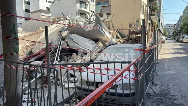 Εισαγγελική παρέμβαση για απομάκρυνση των μπάζων από την πολυκατοικία στα Πετράλωνα και τις ρωγμές στην Κυψέλη