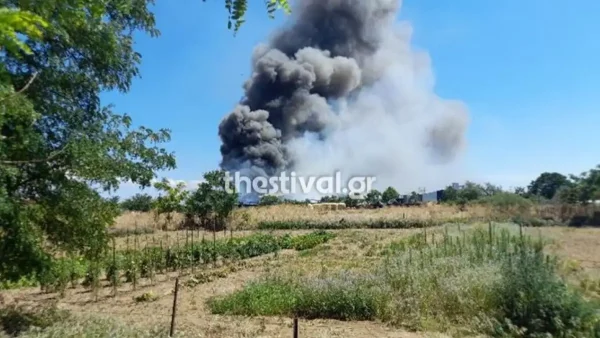 Φωτιά στο Καλοχώρι Θεσσαλονίκης – Επιχειρούν 18 πυροσβέστες