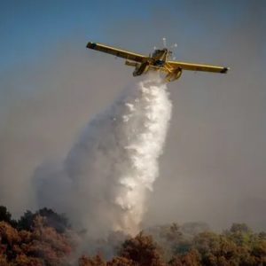 Φωτιά στον Τύρναβο - Επιχειρούν και εναέρια μέσα