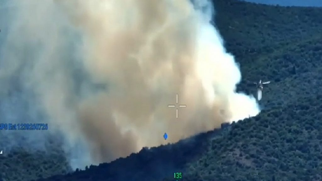 Πως κατέγραψε drone την κατάσβεση της πυρκαγιάς στο Καλλίδρομο