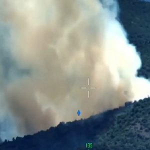 Πως κατέγραψε το drone της Πυροσβεστικής την κατάσβεση της πυρκαγιάς στο Καλλίδρομο
