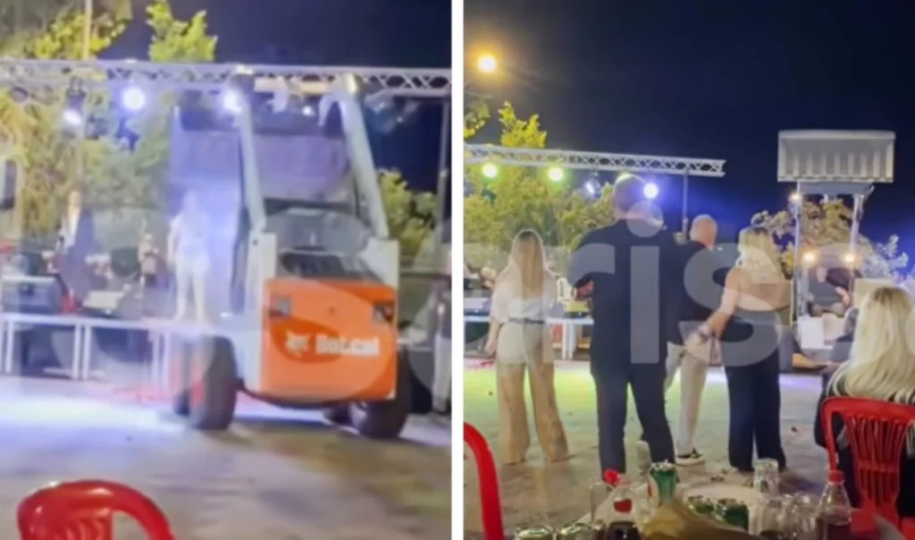 Απίστευτο σκηνικό: Έριξαν λουλούδια στη Γωγώ Τσαμπά με... φορτωτή σε χωριό στα Φάρσαλα! (ΒΙΝΤΕΟ)