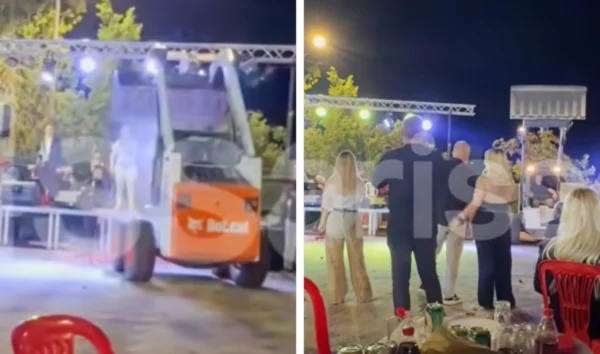 Απίστευτο σκηνικό: Έριξαν λουλούδια στη Γωγώ Τσαμπά με... φορτωτή σε χωριό στα Φάρσαλα! (ΒΙΝΤΕΟ)
