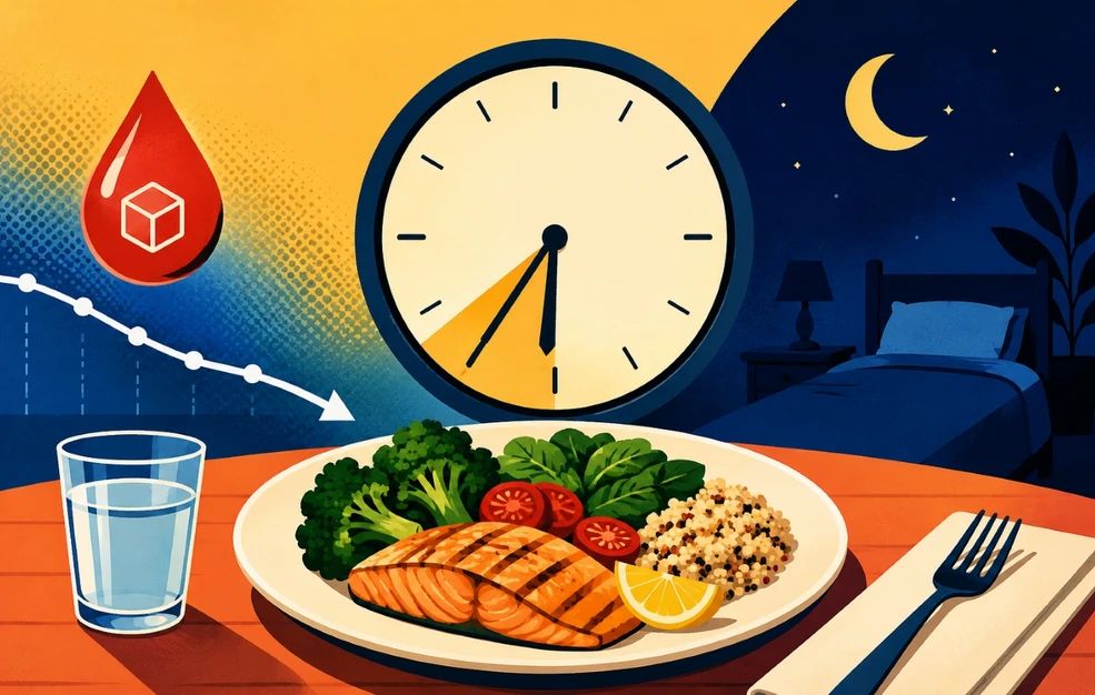 Το μυστικό για το σάκχαρο δεν είναι μόνο στο πιάτο αλλά και στο ρολόι – Η καλύτερη ώρα για το τελευταίο γεύμα της ημέρας