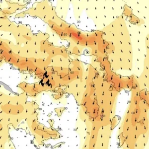 Φωτιά σε Αττική και Βοιωτία: Έφτασαν τα 70 χλμ. την ώρα οι ριπές – Από το απόγευμα εξασθενούν οι θυελλώδεις άνεμοι