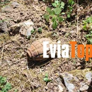 Παλιά χειροβομβίδα βρέθηκε σε αποθήκη στους Στροπώνες