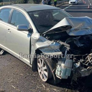 Φθιώτιδα: Τροχαίο για οικογένεια στην εθνική οδό - Δείτε εικόνες