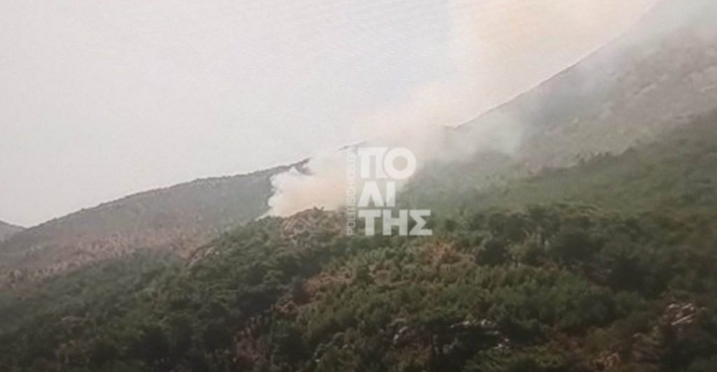 Φωτιά σε δασική έκταση στη Χίο: Ήχησε το 112 στο Βίκι, επιχειρούν πέντε εναέρια μέσα