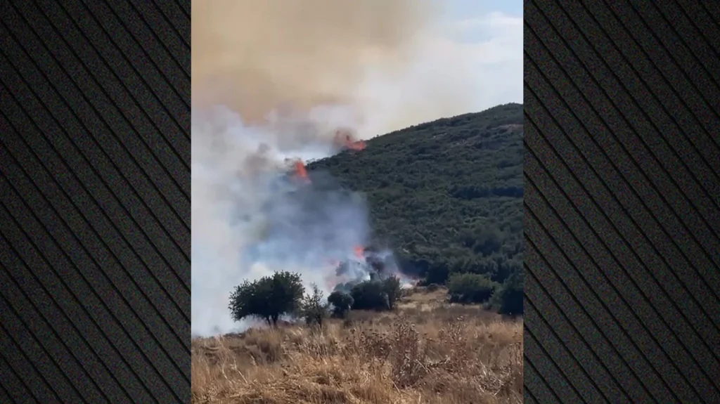 Πυρκαγιά στο Στεφάνι Κορινθίας, 112 για ετοιμότητα, 7 εναέρια στη μάχη
