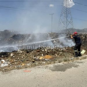 Λαμία: Πρόλαβαν τα χειρότερα οι πυροσβέστες στην είσοδο της Ροδίτσας από την Ξηριά (ΒΙΝΤΕΟ-ΦΩΤΟ)
