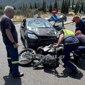 Λαμία: Σοβαρό τροχαίο με μηχανή στον κόμβο του Μπράλου - Τεράστια γεννήτρια έπεσε στο δρόμο - Δείτε ΒΙΝΤΕΟ και φωτογραφίες