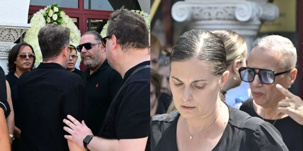 Βαθιά συγκίνηση στην κηδεία του Δημήτρη Κόκοτα: Συντετριμμένες η σύζυγος, η αδελφή και η κόρη -Τον αποχαιρέτησαν φίλοι και συνάδελφοι τραγουδιστές(ΒΙΝΤΕΟ-ΦΩΤΟ)