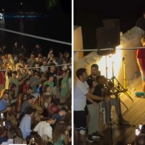 «Καμπάνες» στην Αστυπάλαια: Ο Κωνσταντίνος Αργυρός πήγε για δείπνο και βρέθηκε να τραγουδά σε πανηγύρι