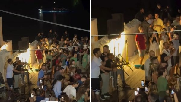 «Καμπάνες» στην Αστυπάλαια: Ο Κωνσταντίνος Αργυρός πήγε για δείπνο και βρέθηκε να τραγουδά σε πανηγύρι