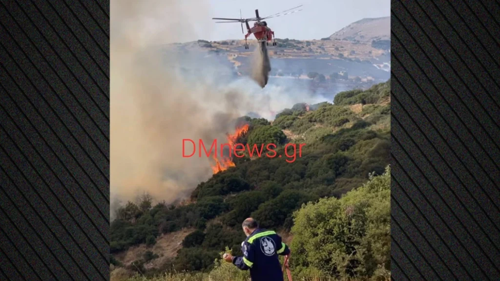 Πυρκαγιά  στο Στεφάνι Κορινθίας: Ενισχυθήκαν οι δυνάμεις, 11 εναέρια στη μάχη