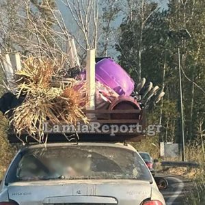 Όλα χωρούν σε ένα αμάξι! Αστυνομία υπάρχει;