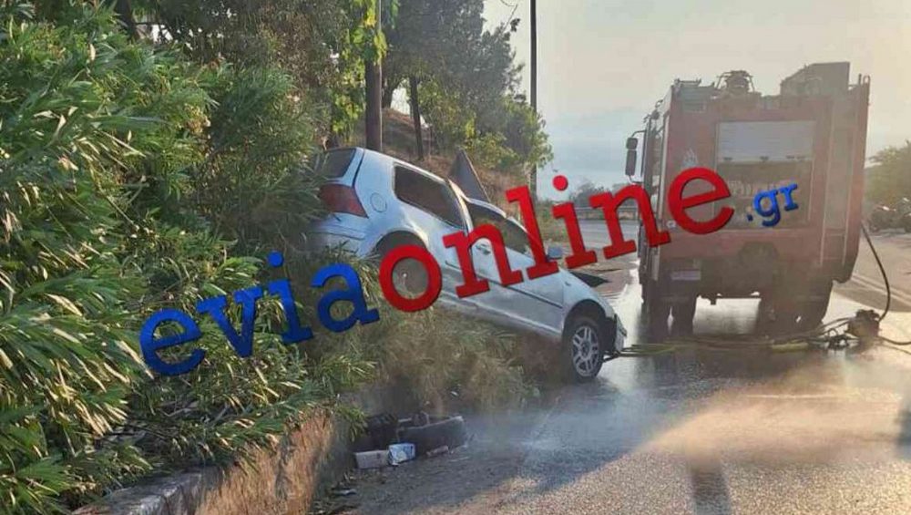 Σύγκρουση αυτοκινήτων με εγκλωβισμένη γυναίκα τραυματία στη Λίμνη Ευβοίας