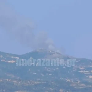 Πυρκαγιά στη Ζάκυνθο στην περιοχή Ελιές: Μήνυμα 112 για ετοιμότητα – Βελτιωμένη εικόνα στον Μαραθιά