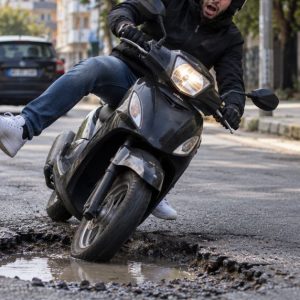 Προσοχή για λακούβα στην οδό Λαρίσης