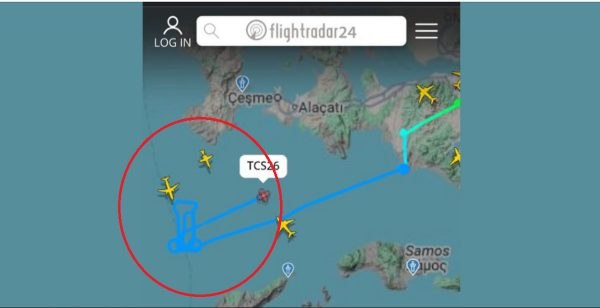 Τουρκικό drone σχημάτισε ένα μάλλον… περίεργο σχέδιο πάνω από το Αιγαίο