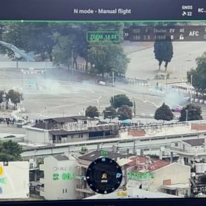 Λαμία: Το drone του Δήμου για τις πυρκαγιές «κατέγραψε» τον καπνό από τις δοκιμές στο DRIFT (ΦΩΤΟ)