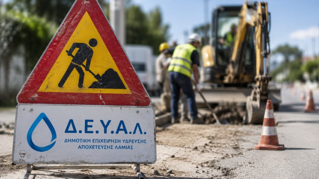 Λαμία: Κυκλοφοριακές ρυθμίσεις μεταξύ Ν. Μαγνησίας και Ροδίτσας λόγω εργασιών της ΔΕΥΑΛ