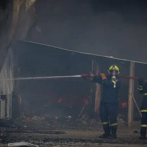 Χαλκίδα: Συναγερμός στην πυροσβεστική για φωτιά σε εργοστάσιο με χρώματα και χημικά στο Βαθύ Αυλίδας
