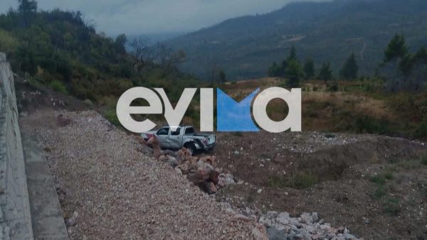 Βόρεια Εύβοια: Αγροτικό έπεσε σε γκρεμό 15 μέτρων τα ξημερώματα