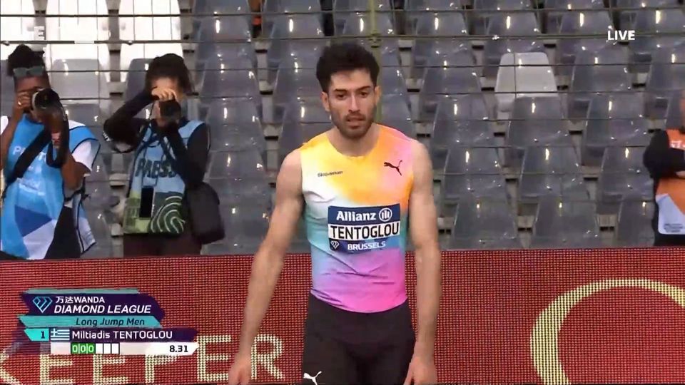 «Πέταξε» στα 8.40μ. ο Μίλτος Τεντόγλου Diamond League στις Βρυξέλλες και είναι αγκαλιά με το διαμάντι - Δείτε το εντυπωσιακό άλμα