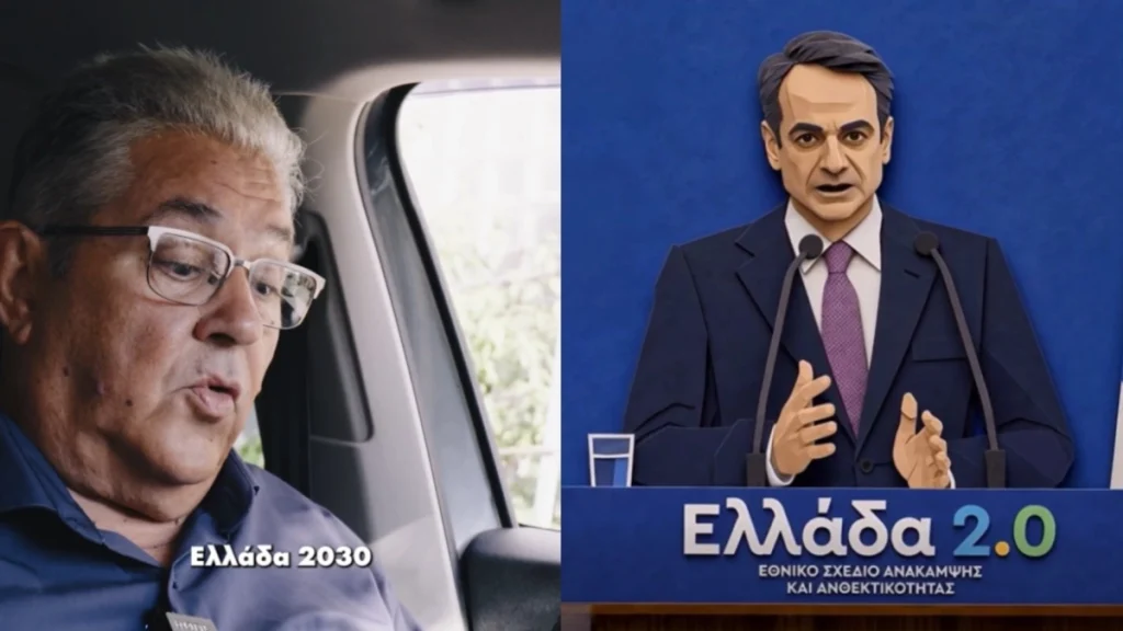 Η απάντηση Κουτσούμπα σε Μητσοτάκη για την «Ελλάδα 2030» με viral βίντεο: «Σε 500 μέτρα στρίψε δεξιά για 13ωρη δουλειά» (BINTEO)