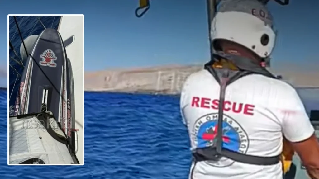 Αγωνία για τον 67χρονο windsurfer που αγνοείται στο Ηράκλειο της Κρήτης, βρέθηκε η σανίδα του, δείτε βίντεο